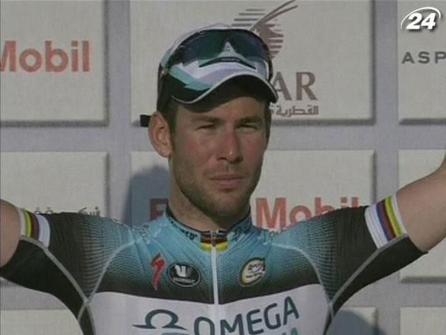 Кавендіш виграв другий поспіль етап  і очолив загальний залік Tour of Qatar