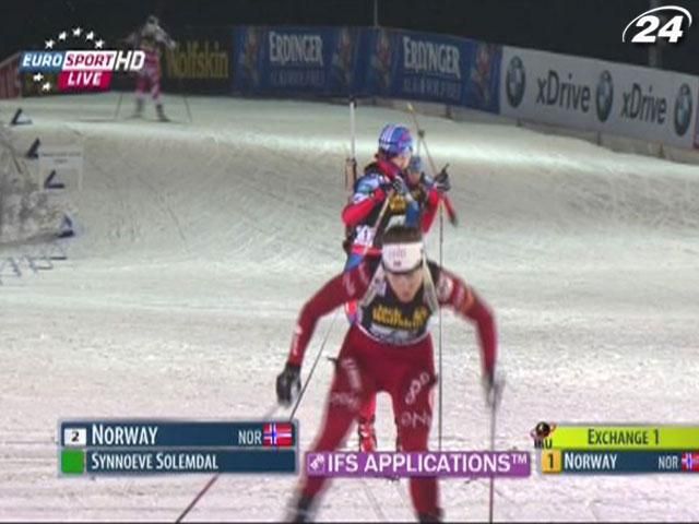 Перше "золото" чемпіонату світу з біатлону здобули норвежці