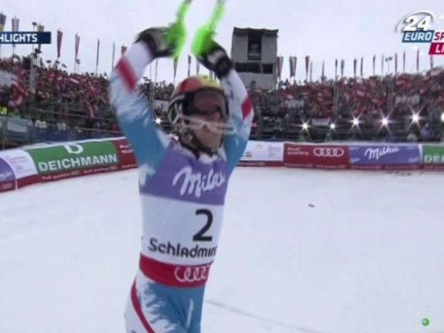 Горные лыжи: Марсель Хиршер - новый чемпион мира в слаломе