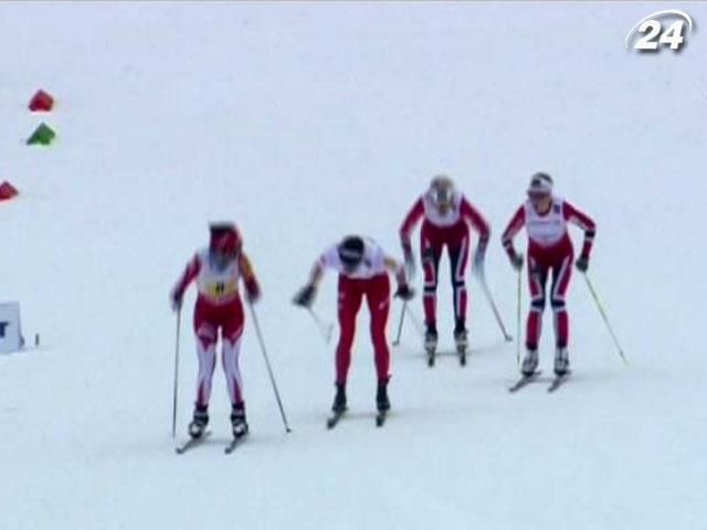 Четверка норвежских лыжниц не имела конкуренции в эстафете