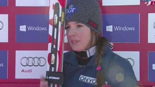 Гірські лижі: Тіна Вейратер здобула першу перемогу в кар’єрі