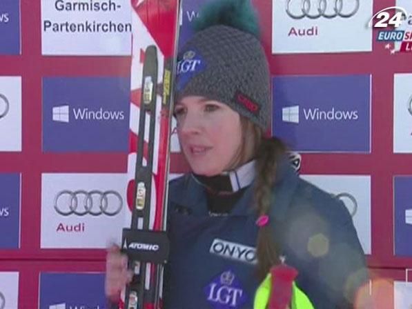 Гірські лижі: Тіна Вейратер здобула першу перемогу в кар’єрі