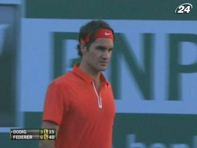 Теннис: Федерер пробился в 1/8 финала турнира в Индиан Уэллсе