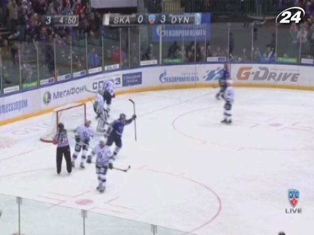 ХК "Динамо" с победы начало полуфинальную серию против СКА ХК "Динамо" с победы начало полуфинальную серию против СКА