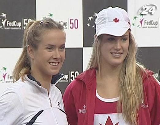 Тенісний матч "Україна - Канада" розпочнуть Еліна Світоліна та Єжені Бушар Тенісний матч "Україна - Канада" розпочнуть Еліна Світоліна та Єжені Бушар