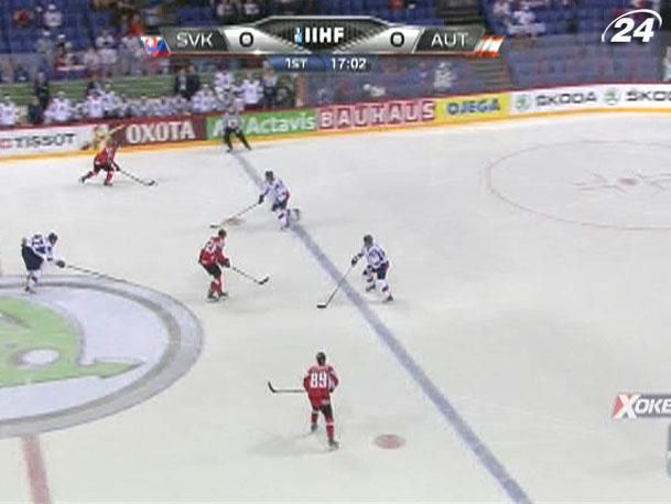 Чемпионат мира по хоккею: Австрия выиграла серию буллитов в Словакии