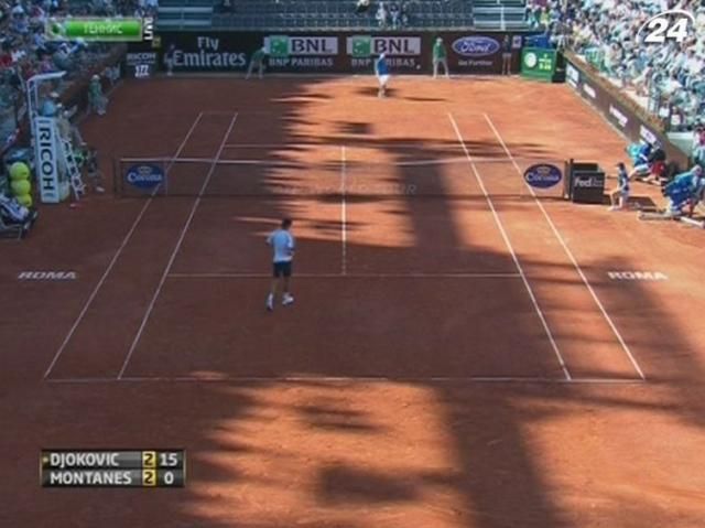 Теніс: Джоковіч пробився до третього кола римського турніру