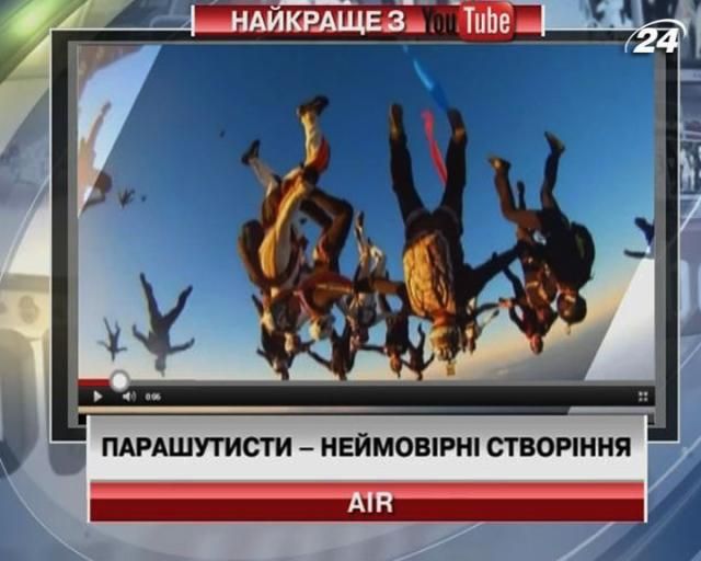 Неймовірні трюки парашутистів (Відео)
