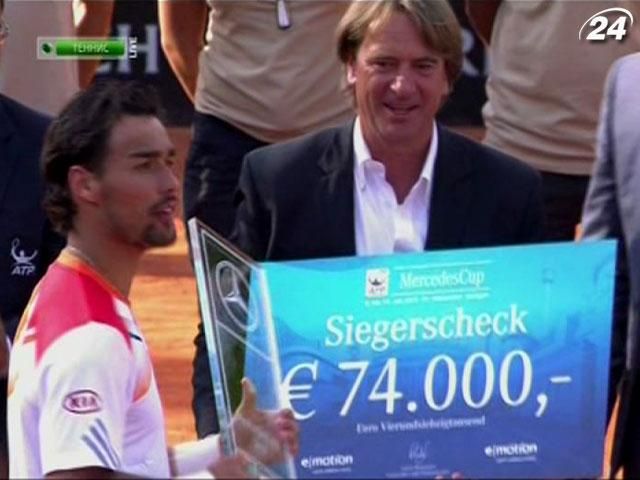 Итальянский теннисист Фабио Фоньини завоевал первый титул в карьере