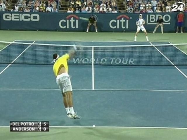 Теннис: Дель Потро и Хаас прошли в полуфинал Citi Open