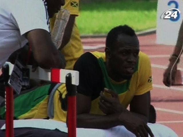 Усэйн Болт начал тренировку в Москве Усэйн Болт начал тренировку в Москве