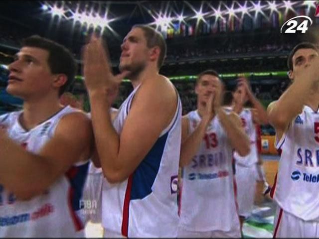 Баскетбол: У другому груповому етапі серби поступилися тільки українцям