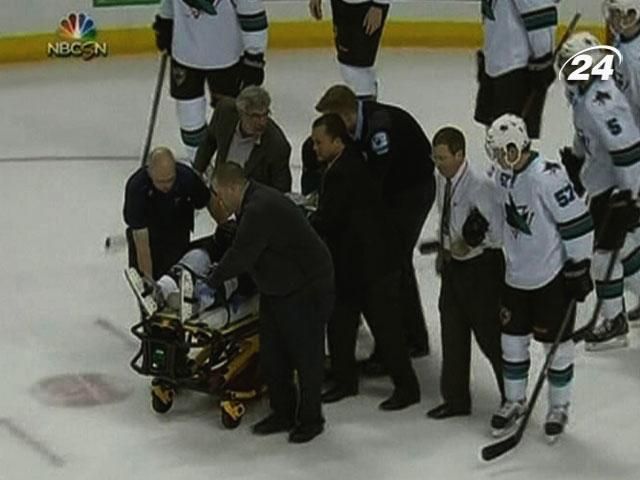Хоккей NHL: Дэн Бойл получил тяжелую травму