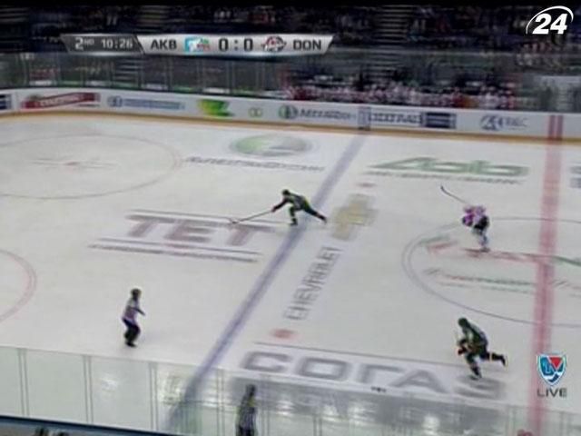 Хокеїсти "Донбаса" поступилися "Ак Барсу" Хокеїсти "Донбаса" поступилися "Ак Барсу"