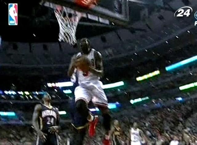 NBA. "Чикаго Булз" перервали виграшну серію "Індіани Пейсерс" NBA. "Чикаго Булз" перервали виграшну серію "Індіани Пейсерс"