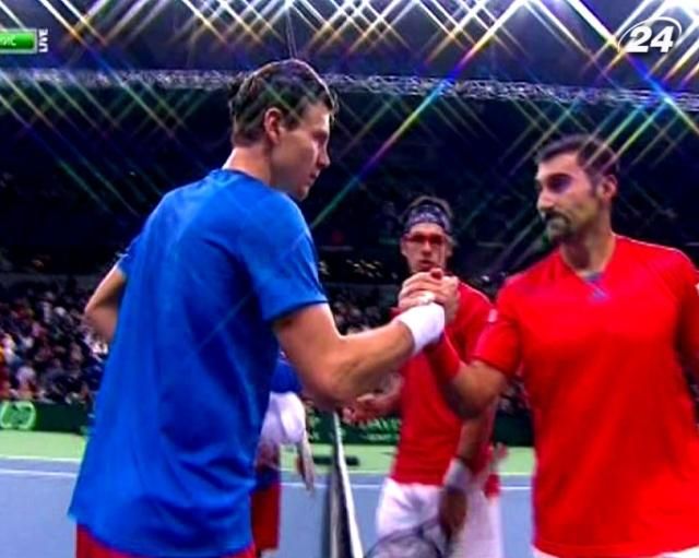 Davis Cup. Чехи вышли в лидеры финального противостояния против Сербии