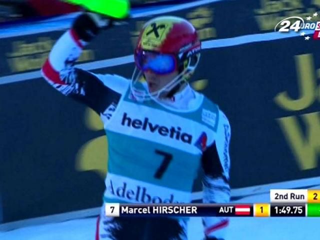 Горные лыжи. Марсель Хиршер вышел в лидеры общего зачета Горные лыжи. Марсель Хиршер вышел в лидеры общего зачета