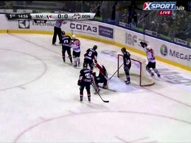 "Донбасс" во второй раз в сезоне Континентальной хоккейной лиги справился с "Слованом"