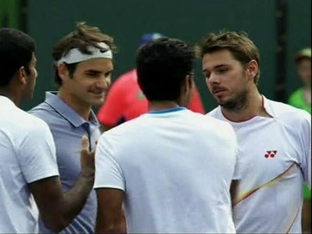 Тенис. Федерер и Вавринка вместе защищают честь Швейцарии