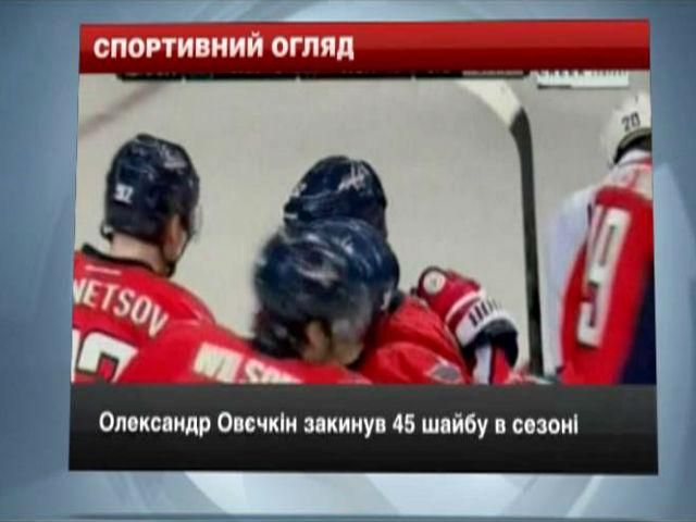 Спортивний огляд: Агуеро зазнав травми, а Овєчкін закинув свою 45 шайбу Спортивний огляд: Агуеро зазнав травми, а Овєчкін закинув свою 45 шайбу