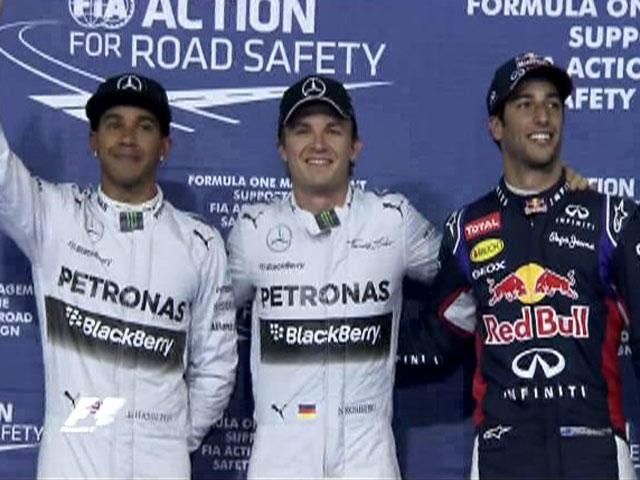 Формула-1: Росберг, Хемілтон та Ріккіардо домінували у кваліфікації