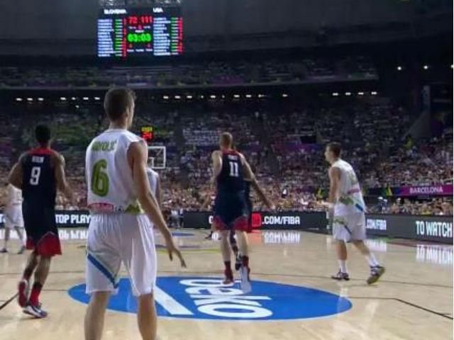 Баскетбол. Збірна США пройшла до півфіналу, розгромивши команду Словенії Баскетбол. Збірна США пройшла до півфіналу, розгромивши команду Словенії