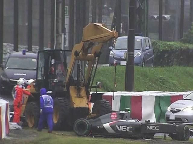 Формула-1: Бьянки находится в критическом состоянии в результате аварии