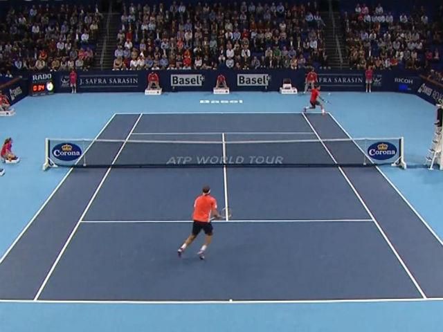 Федерер пробился в четвертьфинал за 46 минут Федерер пробился в четвертьфинал за 46 минут