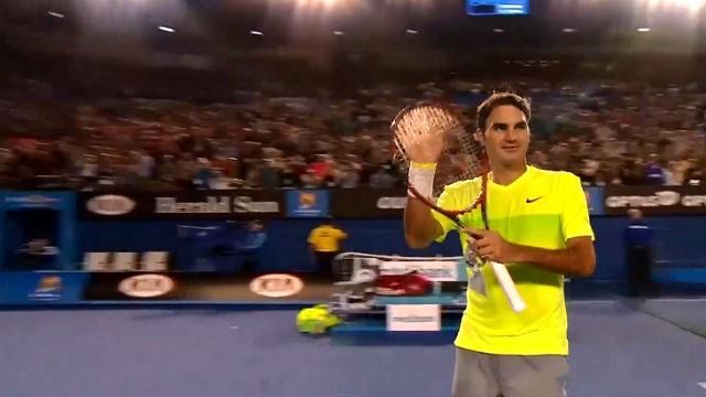 Теннис. Федерер во втором раунде Grand Slam Australian Open Теннис. Федерер во втором раунде Grand Slam Australian Open