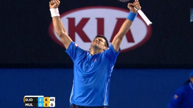 Теннис. Джокович — в четвертьфинале Australian Open