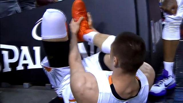 Баскетбол. Лень травмировал лодыжку в матче против "Портленда"