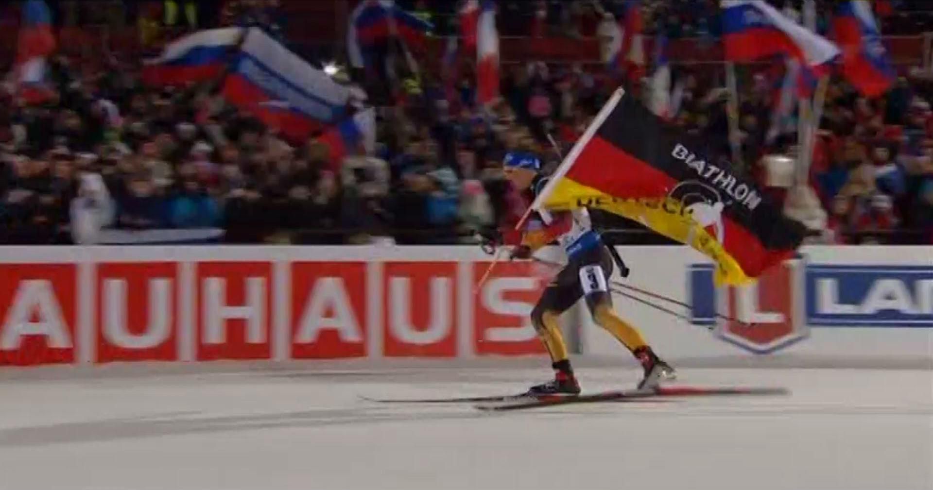 Біатлон: Чоловіча збірна Німеччини виграла естафету Біатлон: Чоловіча збірна Німеччини виграла естафету