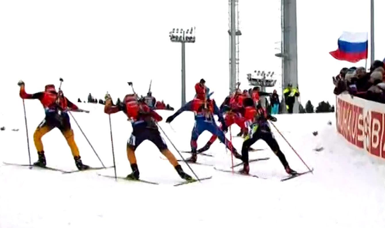 Биатлон. Семеренко поднялась на 3 позиции по итогам гонки-преследования Биатлон. Семеренко поднялась на 3 позиции по итогам гонки-преследования