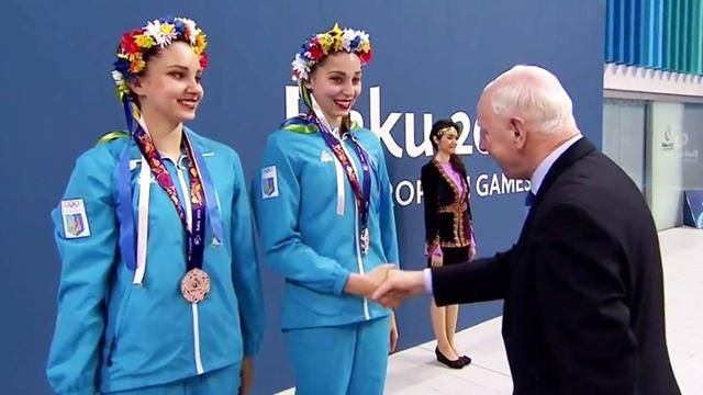 Європейські ігри: українки вийшли на церемонію нагородження у віночках