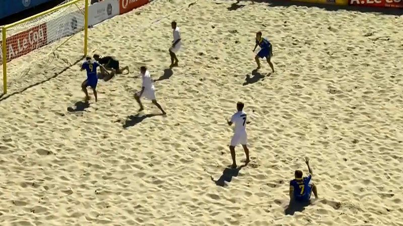 Українці здолали білорусів у матчі з пляжного футболу
