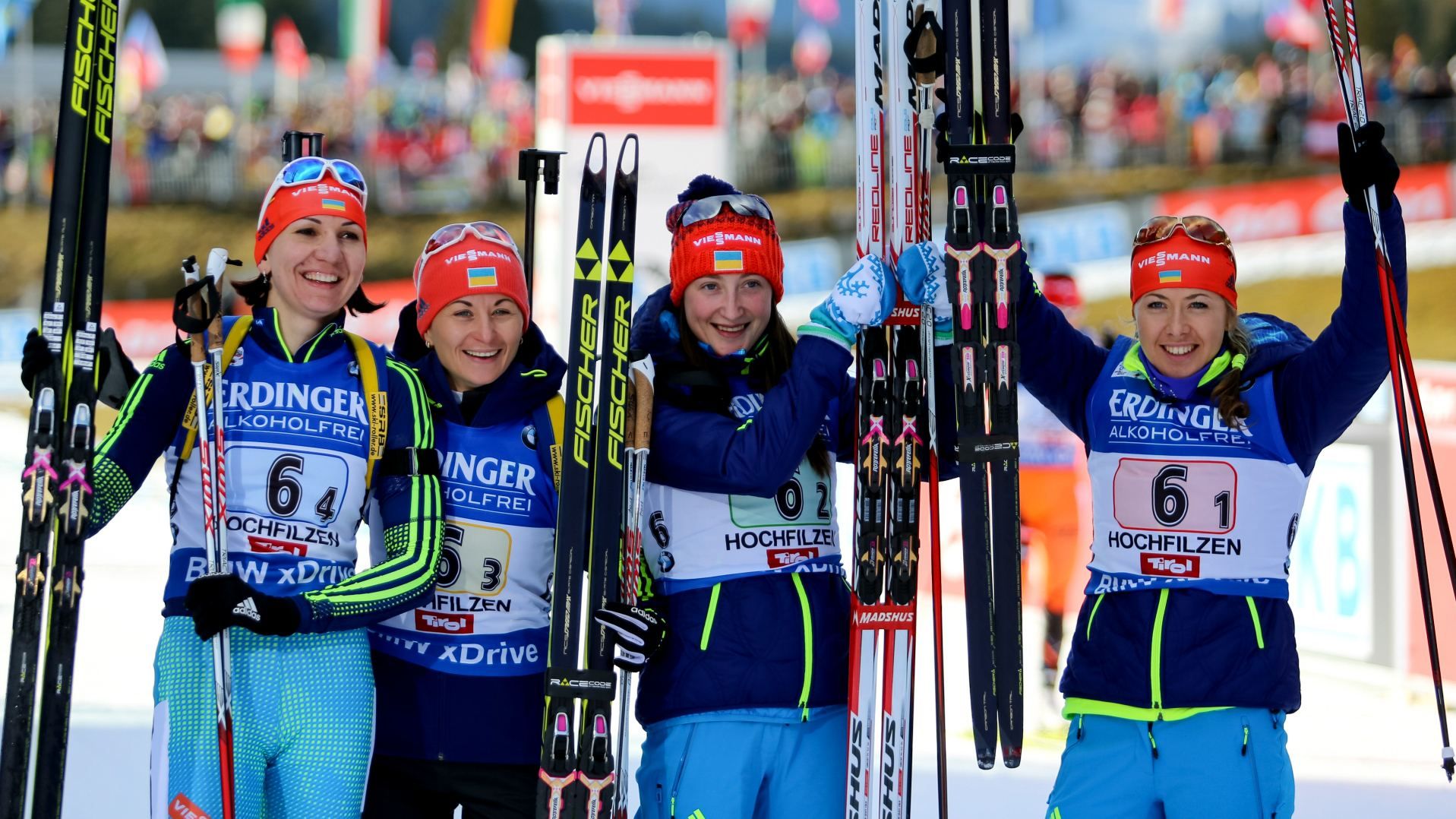 Українська жіноча збірна повернулася на п'єдестал світового біатлону Українська жіноча збірна повернулася на п'єдестал світового біатлону