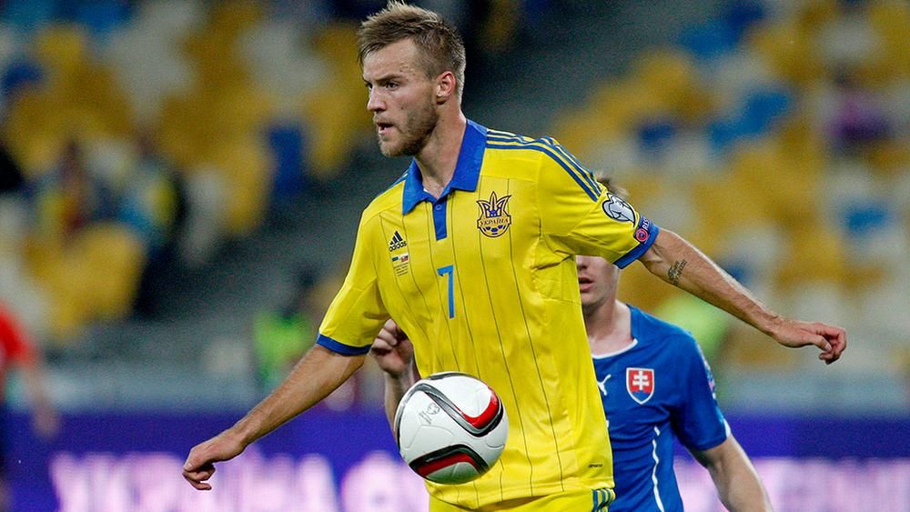 Найкращий діючий бомбардир збірної України — Андрій Ярмоленко Найкращий діючий бомбардир збірної України — Андрій Ярмоленко