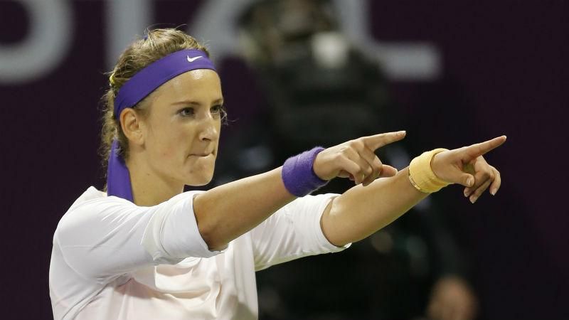 Білоруська тенісистка показала непристойний жест російським вболівальникам Білоруська тенісистка показала непристойний жест російським вболівальникам