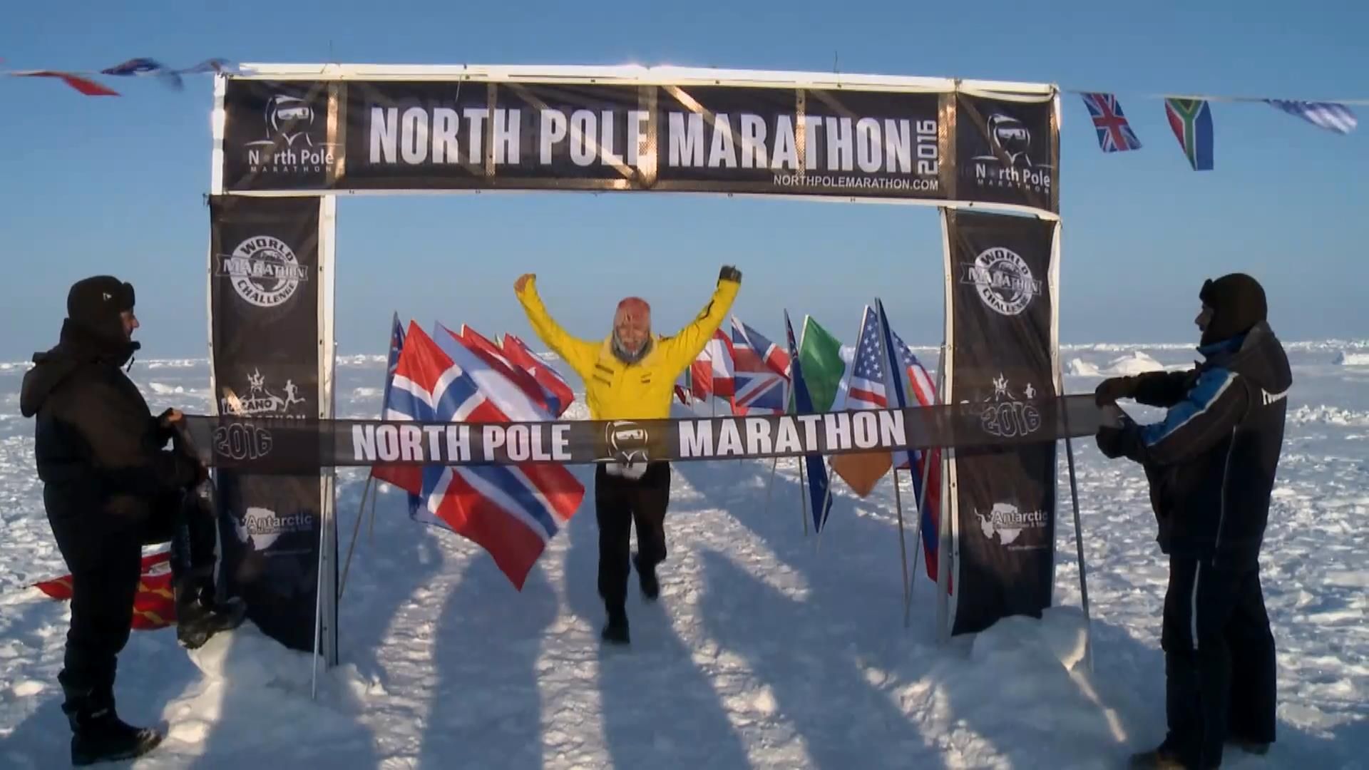На Північному полюсі провели перший марафон