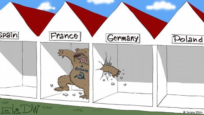 Російські фани стали героями дотепної карикатури Російські фани стали героями дотепної карикатури