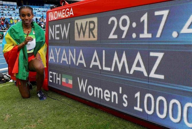 Спортсменка побила мировой рекорд в забеге на 10 километров