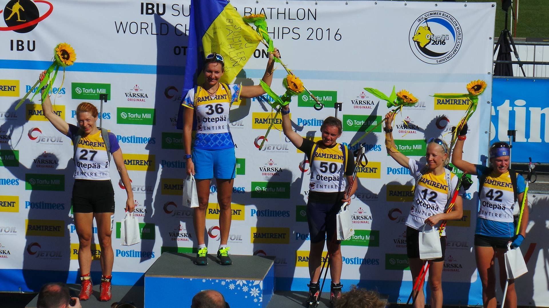 Українські біатлоністки тріумфували на літньому чемпіонаті світу
