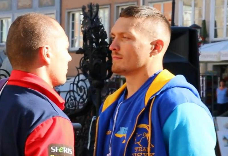 Усик и Гловацки провели дуэль взглядов