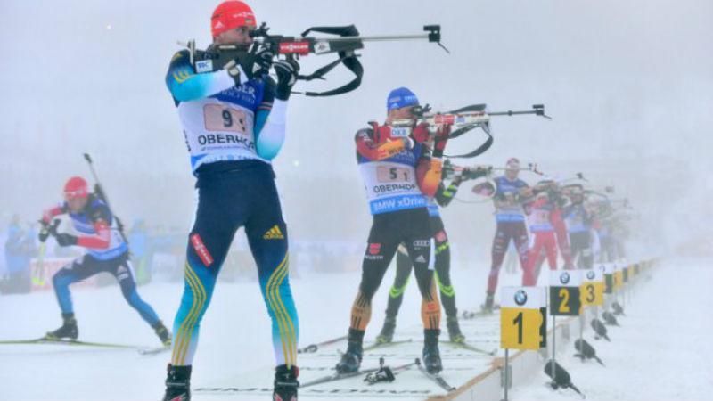 Сборная Украины по биатлону обогнала Россию в борьбе за "бронзу" Сборная Украины по биатлону обогнала Россию в борьбе за "бронзу"