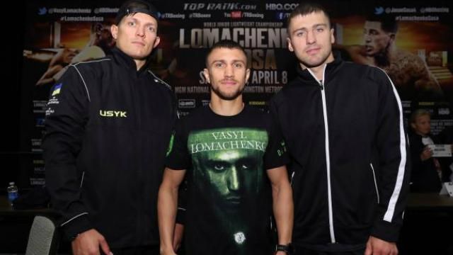 Остання зустріч перед боєм: Ломаченко, Усик і Гвоздик провели фінальну прес-конференцію Остання зустріч перед боєм: Ломаченко, Усик і Гвоздик провели фінальну прес-конференцію