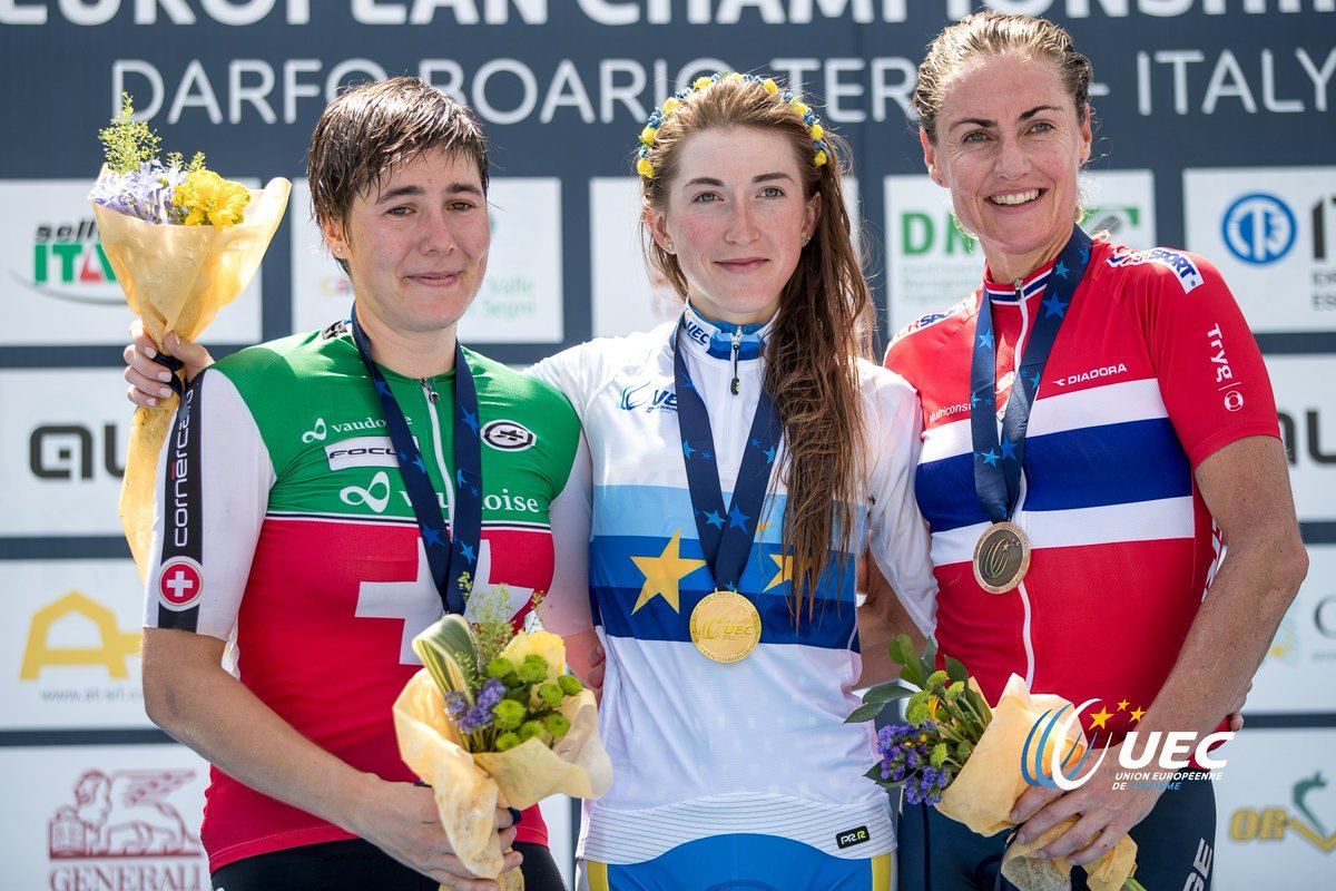 Украинская велогонщица победила на чемпионате Европы: курьезное видео Украинская велогонщица победила на чемпионате Европы: курьезное видео