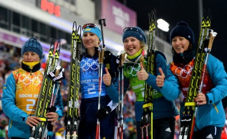 Біатлон: українки вибороли срібло в естафеті Біатлон: українки вибороли срібло в естафеті