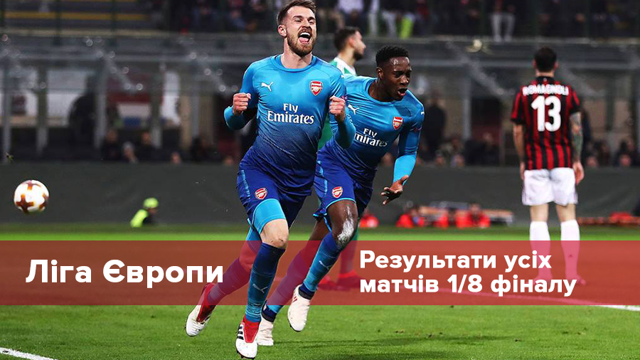 Лига Европы 2017/2018: результаты всех матчей 1/8 финала Лига Европы 2017/2018: результаты всех матчей 1/8 финала