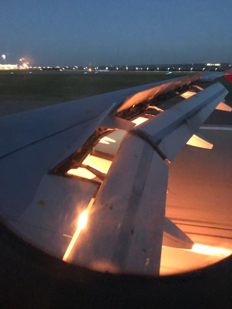 Самолет со сборной Саудовской Аравии загорелся во время полета: жуткие кадры