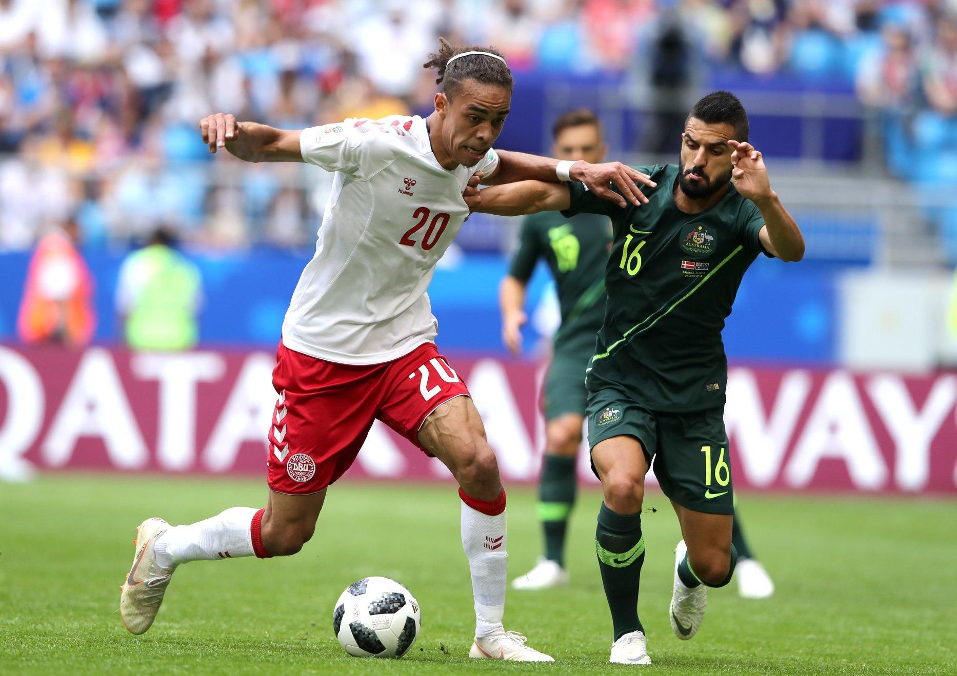 Дания и Австралия сыграли вничью на Чемпионате мира